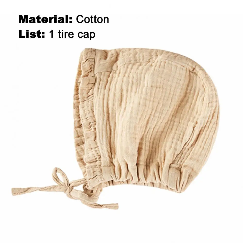 

Baby Hat Solid Color All-match Skin Friendly Infant Beanie Caps for Summer