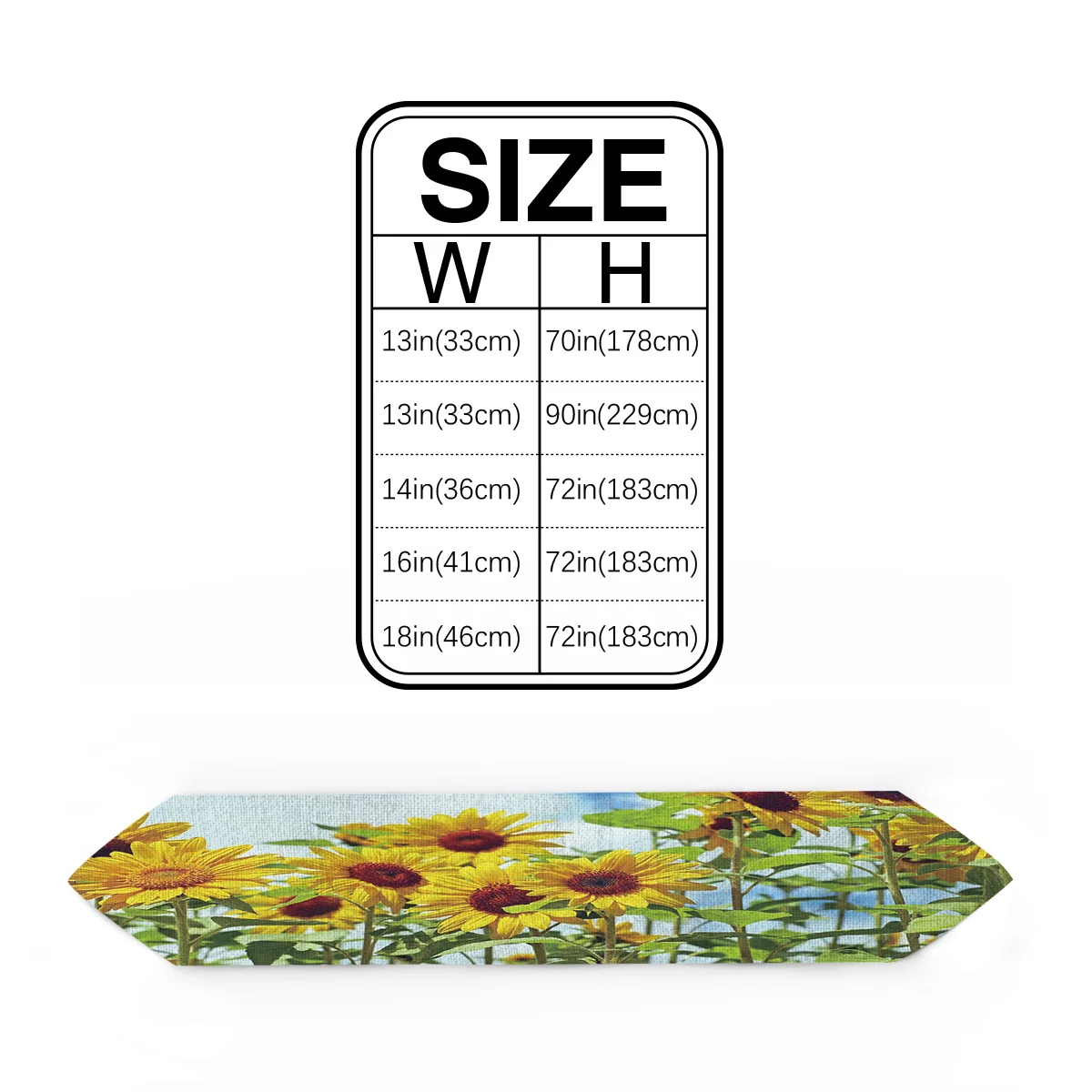 Подсолнечное поле настольная дорожка с цветами Настольный Флаг украшения для