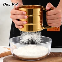 stainless steel mesh flour sifter with scale sieve cup baking tools icing sugar shaker sieve cup decorating pastry tools bakewar