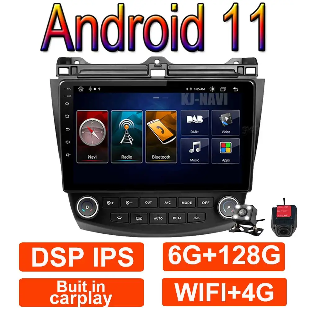 8 ядерный автомобильный мультимедийный плеер с голосовым управлением Android 11 AI GPS