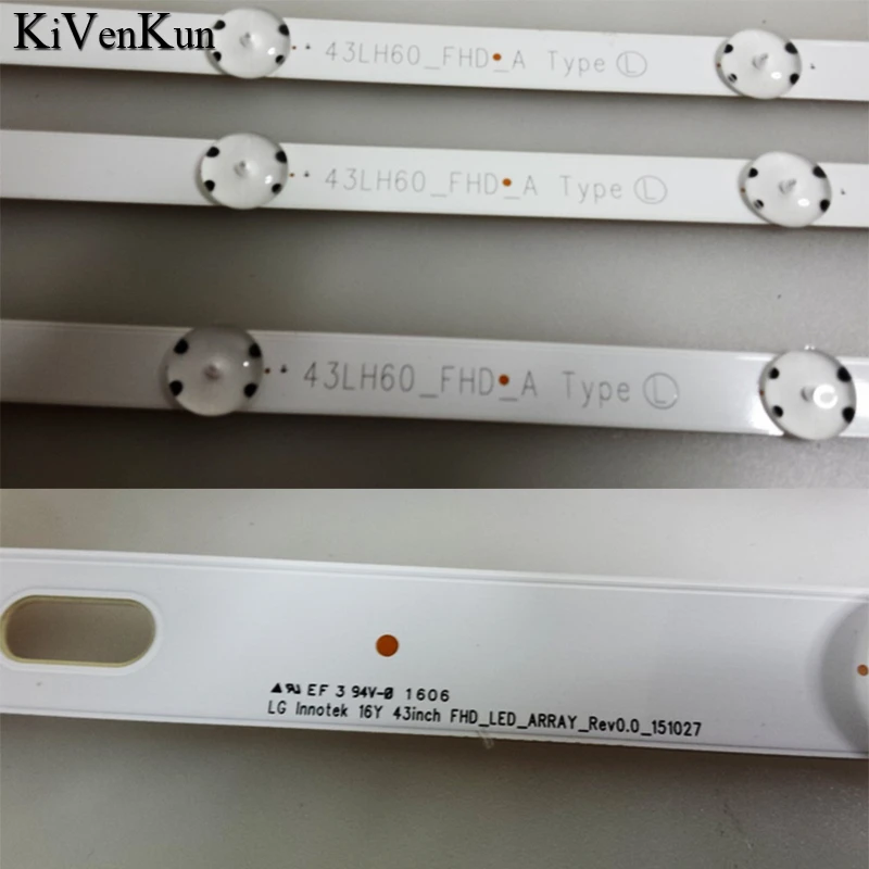 ТВ светодиодный для LG 43UF671V 43UF675V 43UF6800 43UF6807 43UH6030 43UH603V 43UH6100 43UH6107 Подсветка полоски