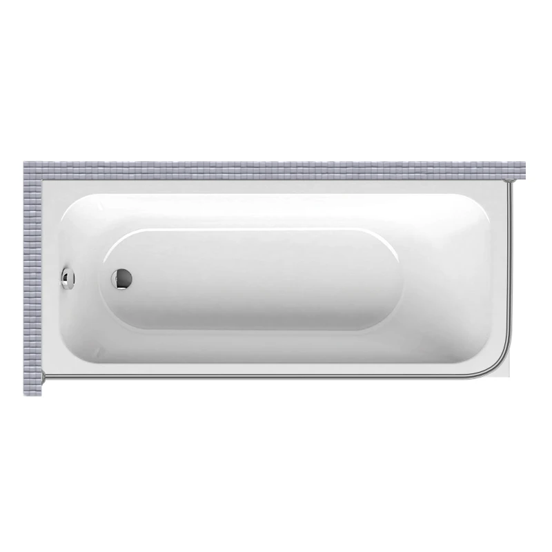 Карниз для ванной (Штанга) &quotусиленный 20&quot Г-образный 175x80 Г | Дом и сад