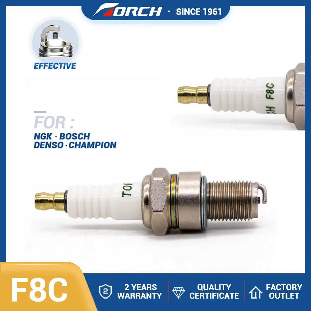 

Candle Replacement for B8ES Spark Plug TORCH F8C IW24 W24ESR-U 2594 0241248534 14-3CU OE040T10 41XL Ignition System