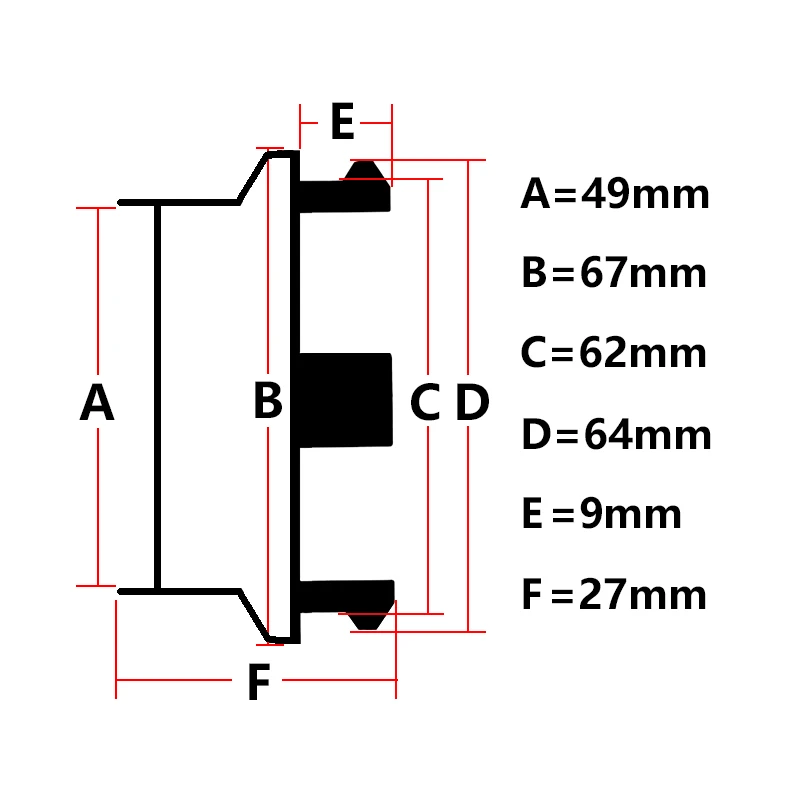 4 шт. 67 мм 62 центральный колпак на колесо автомобиля для обода Hubcap пылезащитный