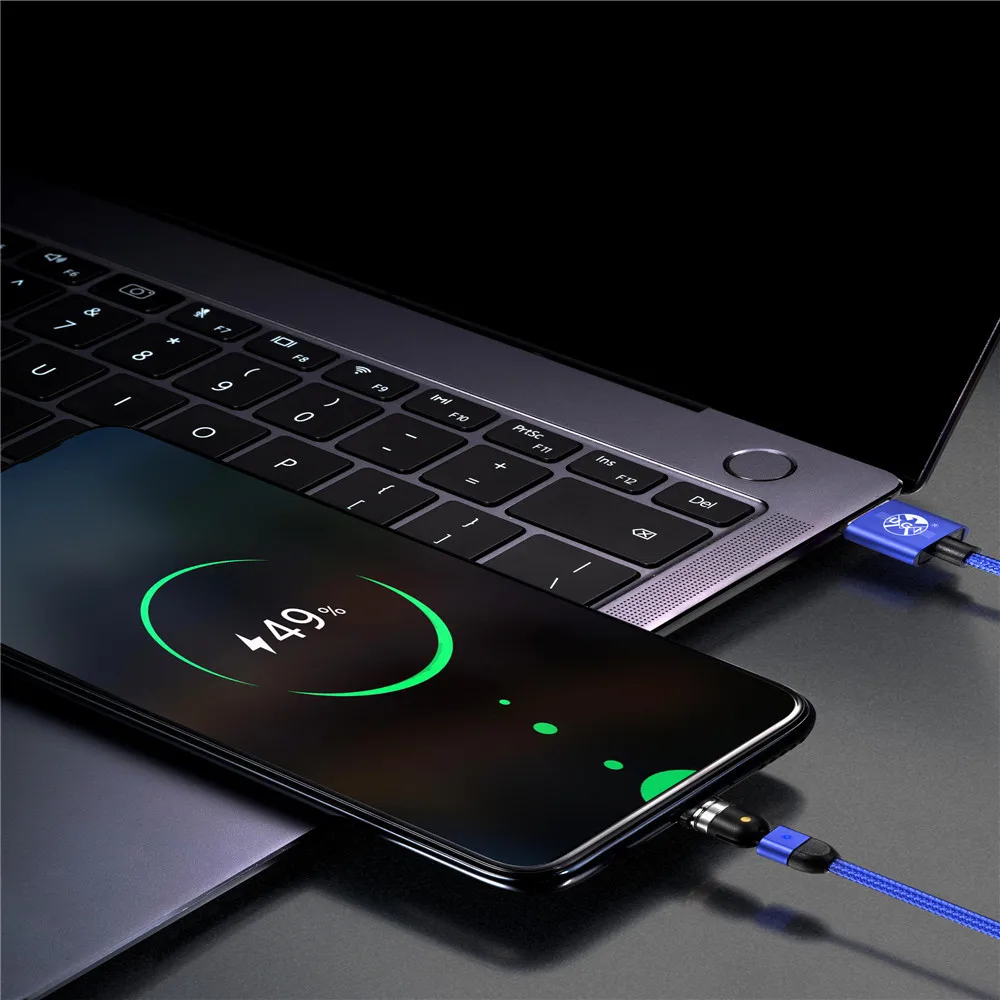Магнитный кабель 3 в 1 Micro USB IOS USB-C м 2 540 ° А для быстрой зарядки | Мобильные телефоны