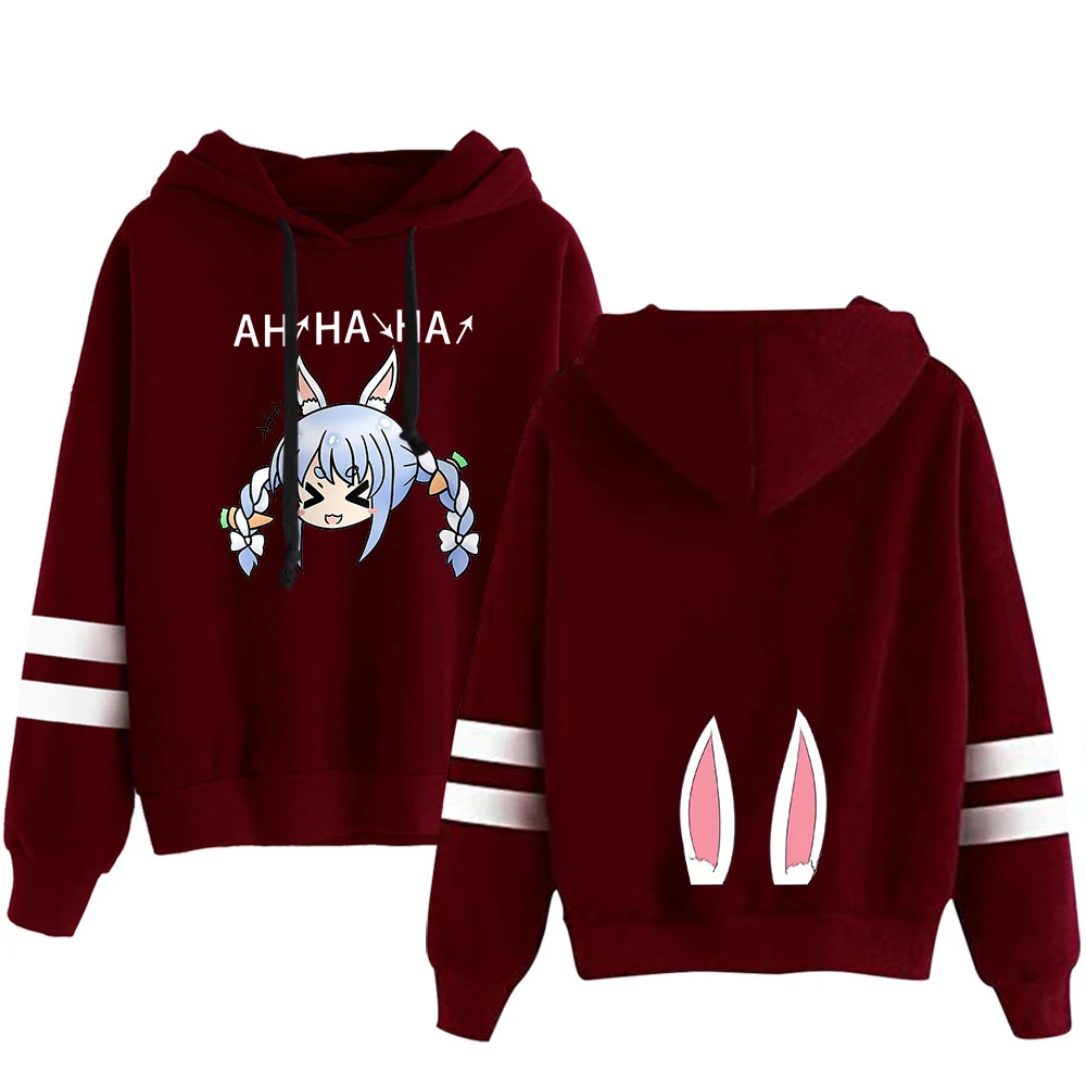 Толстовка usada Beijing Ora с принтом манги параллельные полосы милый пуловер