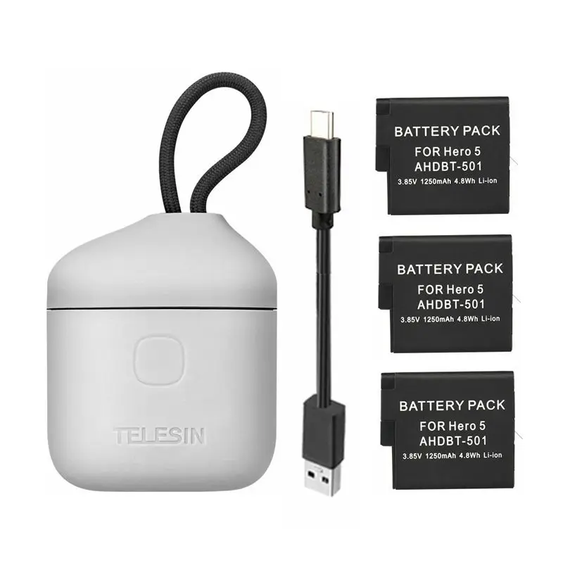 B Package 3 в 1 AllinBox для Go Pro 8 зарядное устройство для аккумулятора TF карты памяти чехол для хранения Коробка для GoPro Hero 8 7 6 5 Black Hero аксессуар - Цвет: B Package