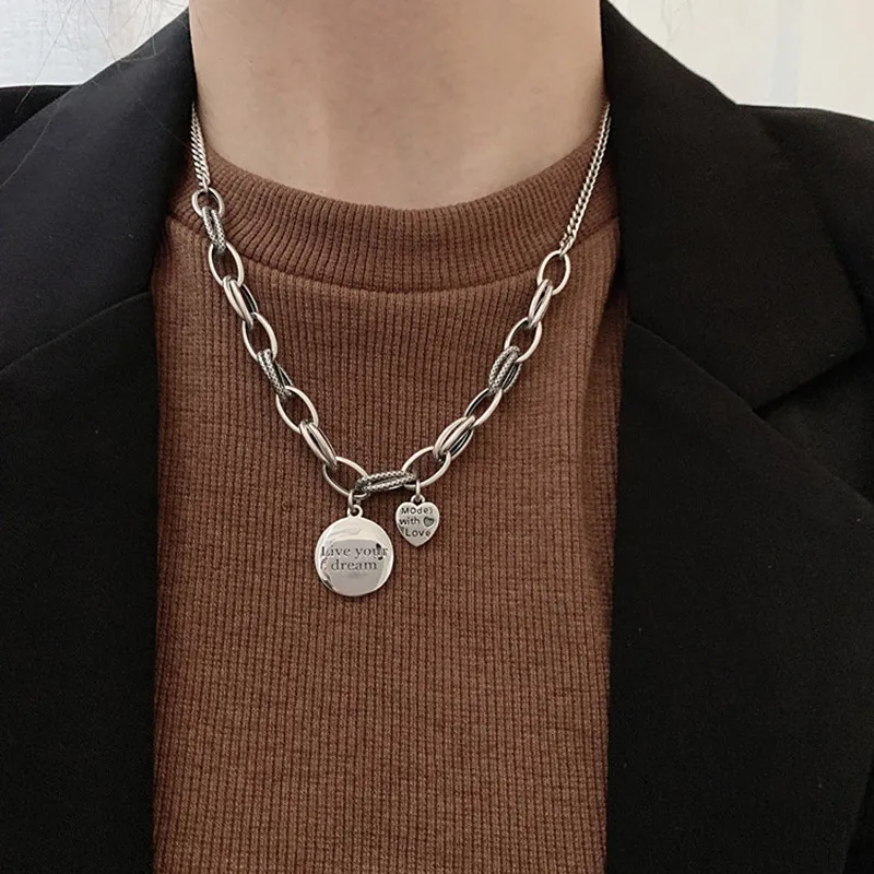 

S925 Sterling Silver Necklace Pendant Female Jewelry Fashion Girl Birthday Gift Personality Charm Custom Sweater Chain