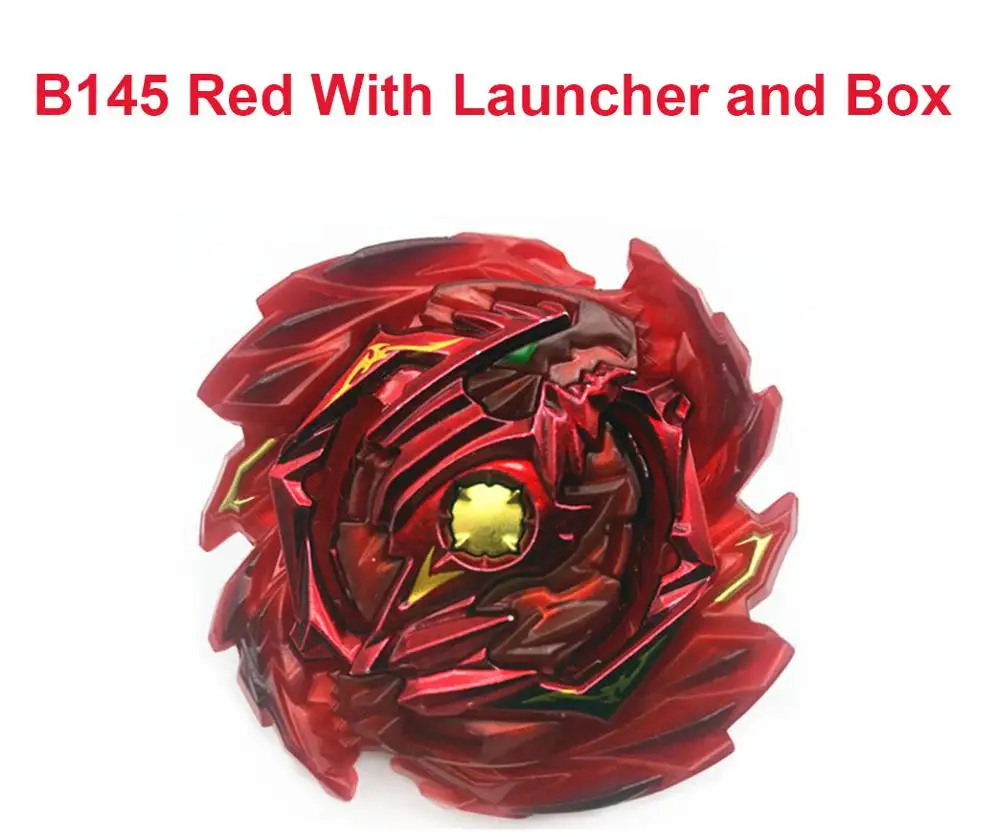b145red with box Beyblade Burst игрушки B-140 B-139 пусковая установка и коробка Bables Металл Fusion спиннинг Bey Blade лезвия GoShoot комбо игрушка Bayblade - Цвет: b145red with box