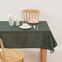 solid color fabric tablecloth for table home decor dining room hotel rectangular dining cotton and linen customize table cloth