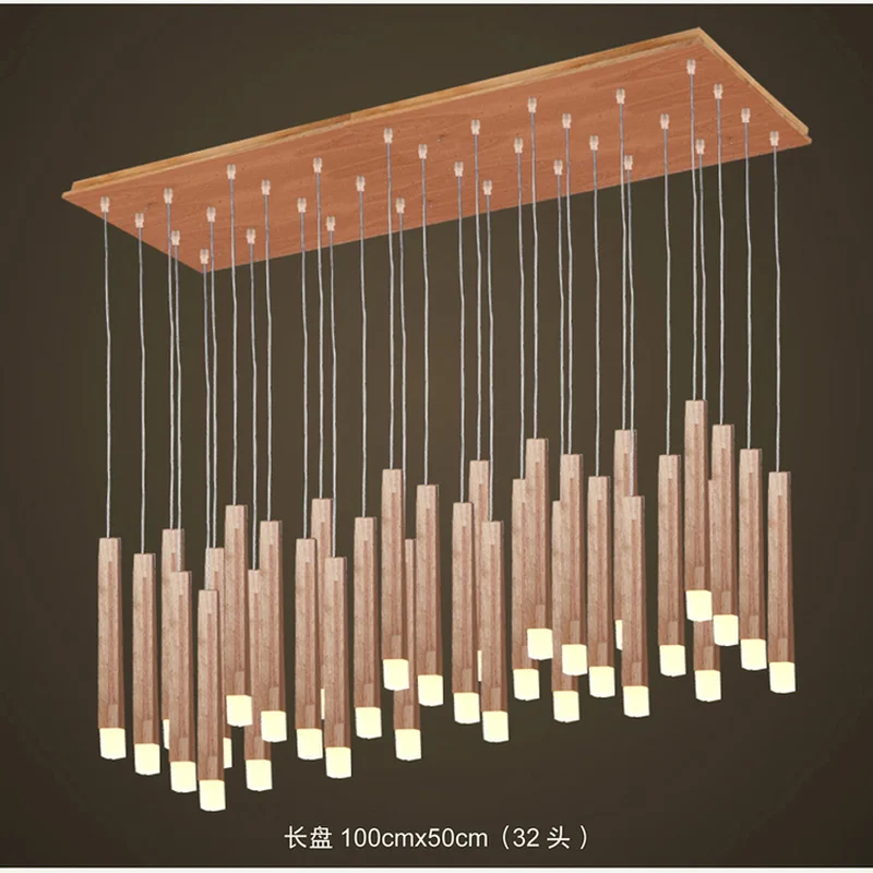 Деревянные подвесные светильники в стиле кантри светодиодные для декора лофта