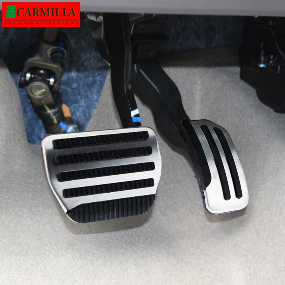 Carmilla AT MT Car Pedals for Nissan Note 2014 2015 2016 2017 2018 2019 2020 2021 Auto Gas Brake Pedal Protection Cover