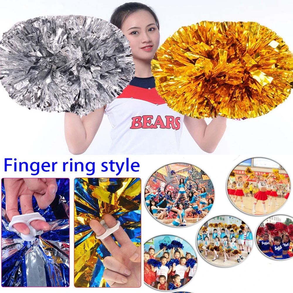 28 см игра Pom Poms двойное отверстие ручка Чирлидинг аплодисменты мяч спортивные
