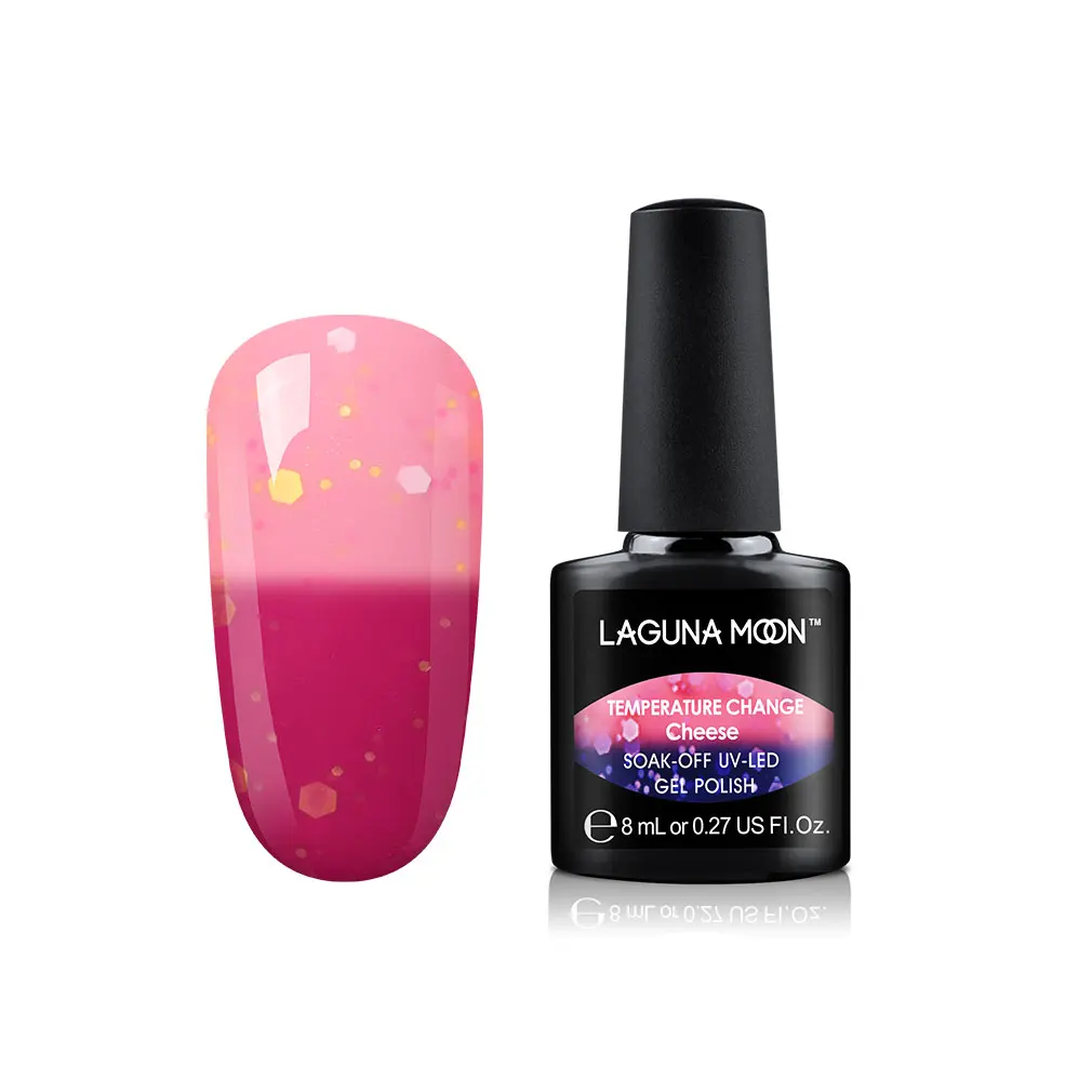 Lagunamoon 8ml Cheese Change Color UV Gel Nail Polish Temperature Change Color Soak Off Nail Art Varnish Gellak Hybrid Lacquer - Цвет: 11