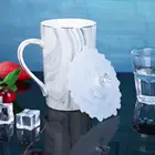 Термостойкая и водонепроницаемая крышка для чашки с цветком вишни, милая маленькая Алмазная Экологически чистая и прочная силиконовая крышка для чашки