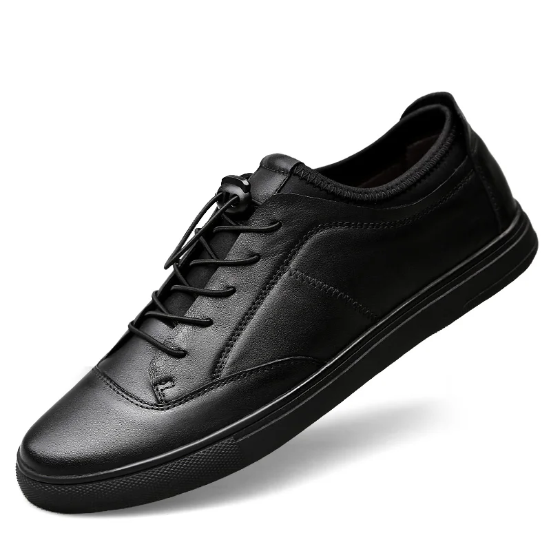 Новейшая обувь Мужская повседневная Модная мужская кожаная удобная на шнуровке