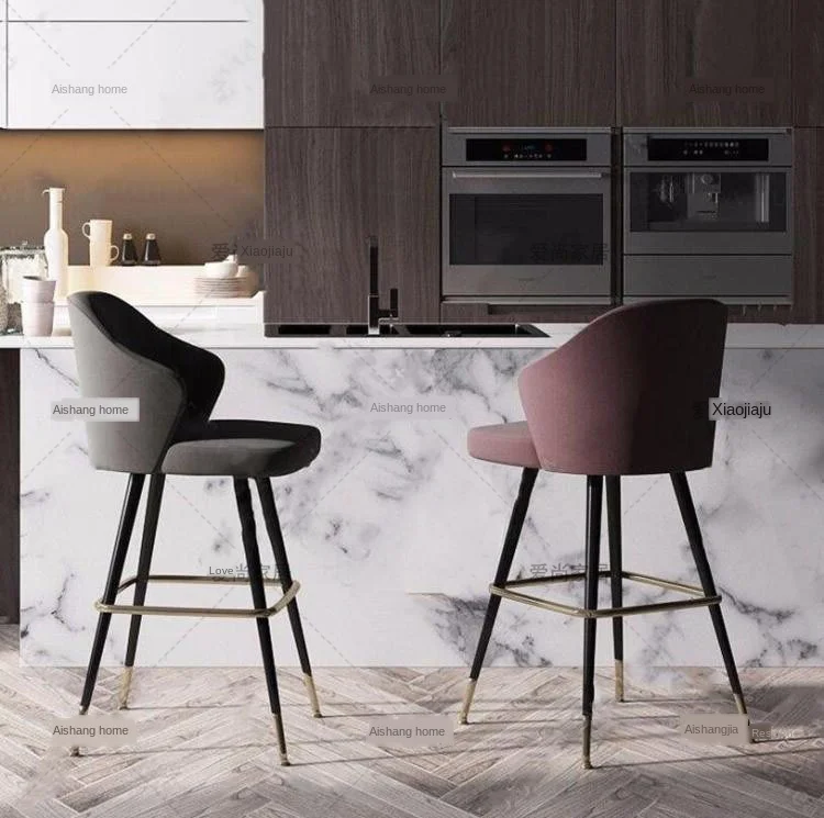 Американский барный стул из массива дерева простая женская обувь для отдыха