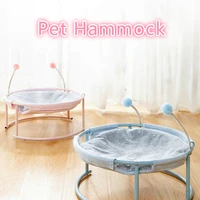 breathable ice silk doghouse four seasons universal cat hammock removable and washable iron marching pet bed