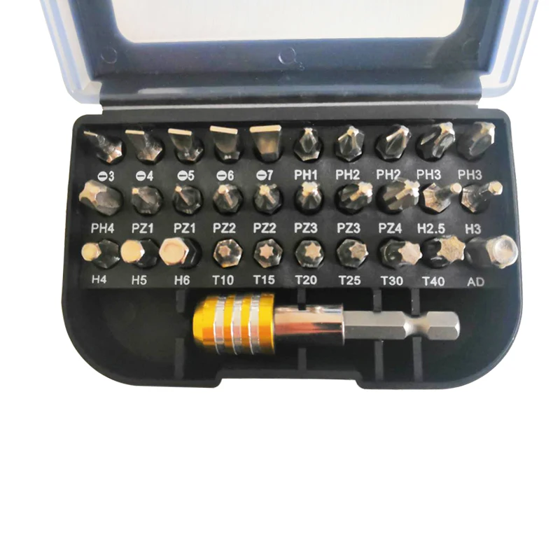 31 шт. общая Отвертка Набор бит 1/4 ''с фокусным расстоянием 25 мм крестообразная