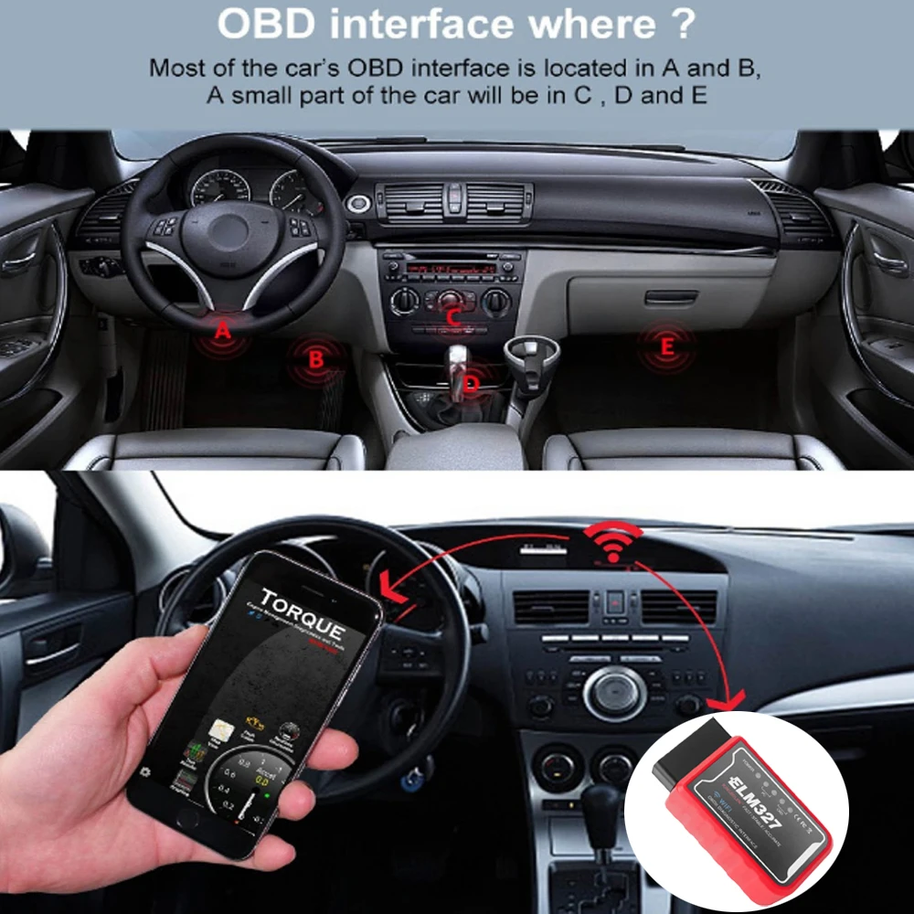 Сканер кодов OBD II ELM327 с Wi-Fi считыватель для Android/IOS автоматический сканер OBD2 Dodge Journey