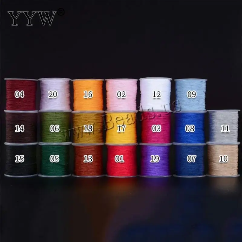 

100m/Spool Wholesale 0.8mm Mix Colors Sewing Thread Polyamide For Jewelry Making Handmade Diy Bracelet Necklace Beading