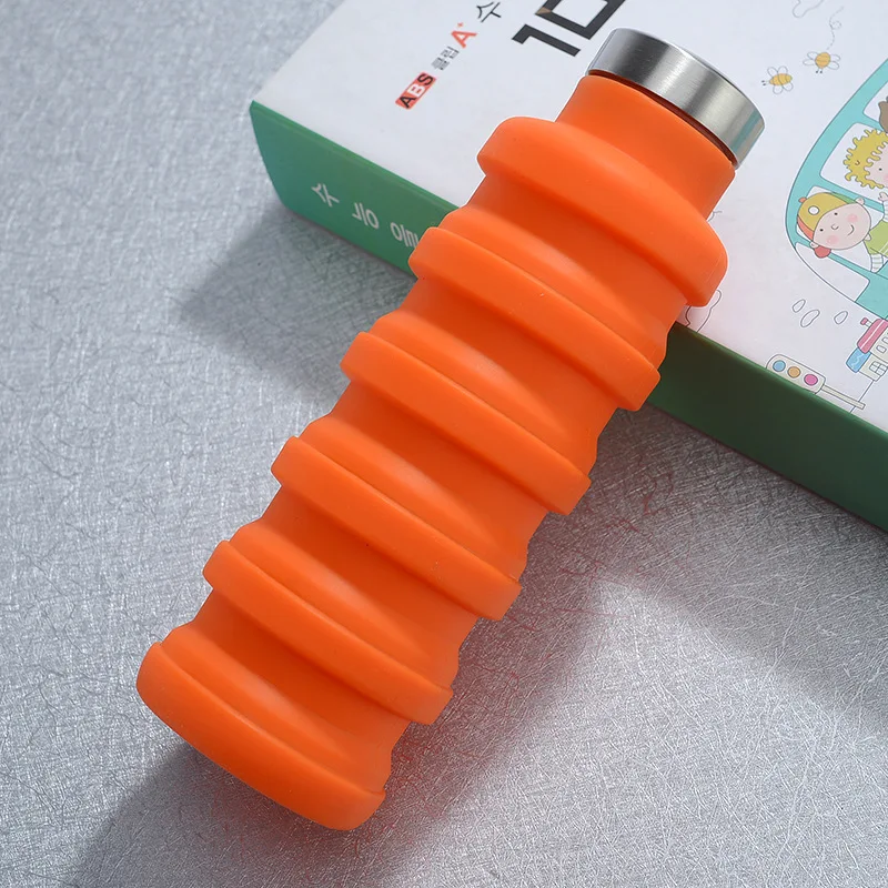 Новая силиконовая дорожная чашка складная телескопическая для питья и чая