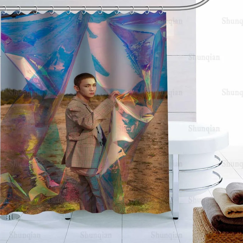 Занавеска для душа SHINee KPOP на заказ занавеска ванной из водонепроницаемой ткани