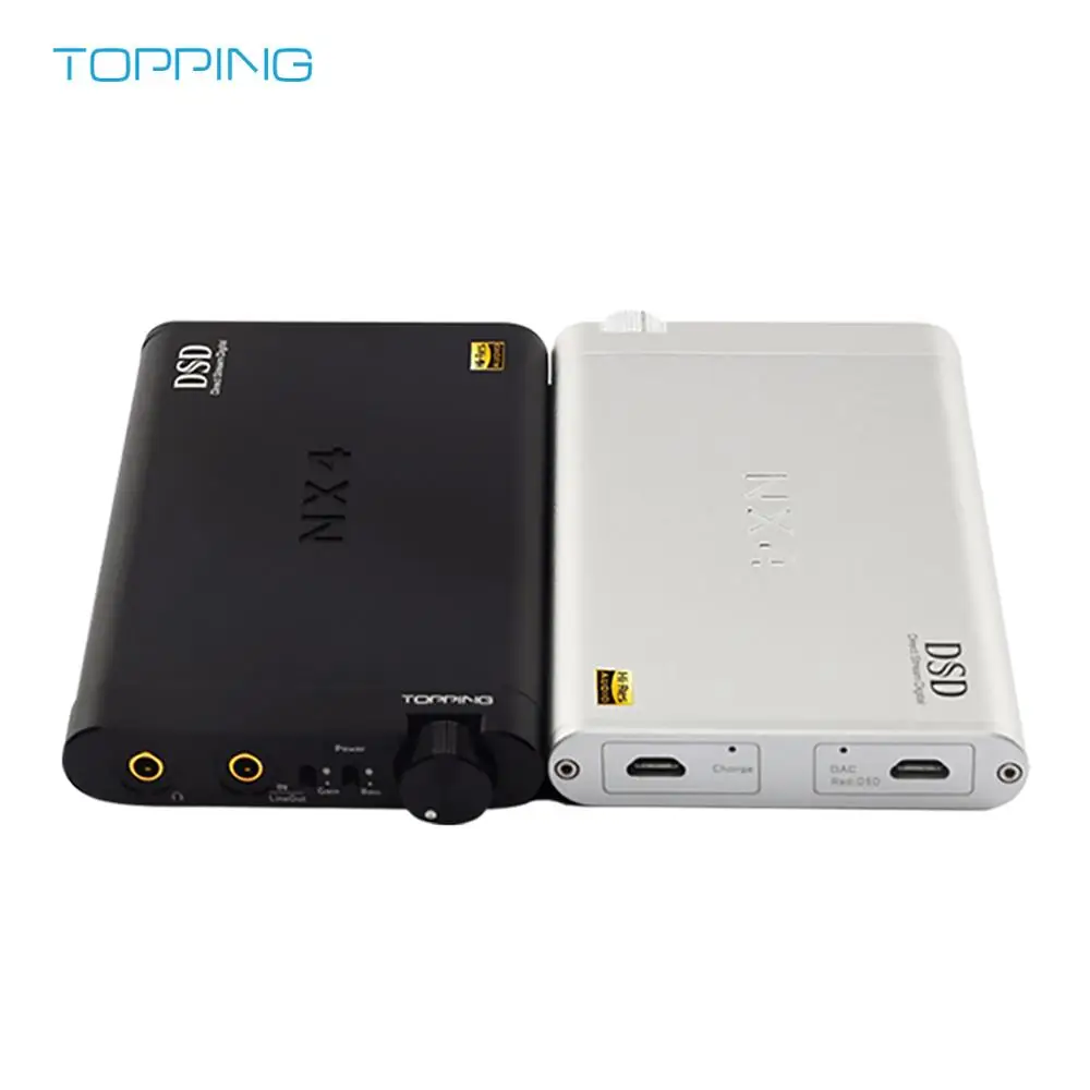 Улучшенная версия портативный USB-декодер Topping NX4 DSD512 ES9038Q2M XMOS-XU208 32 бит/768 кГц