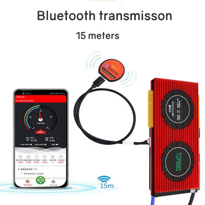 Титанат лития Батарея BMS 10 S 24V 200A250A Bluetooth RS485 может NTC UART для Аккумулятор лто 2 4 V