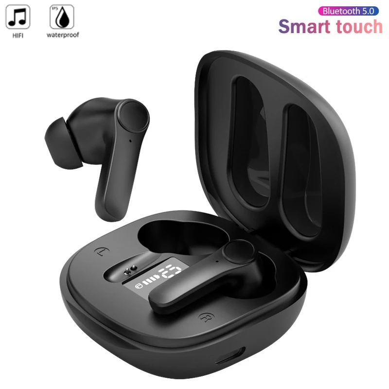 

Wireless Bluetooth-compatible Earphones Touch Control HD Subwoofer In-ear Headphones Sport Waterproof Headset Earbuds