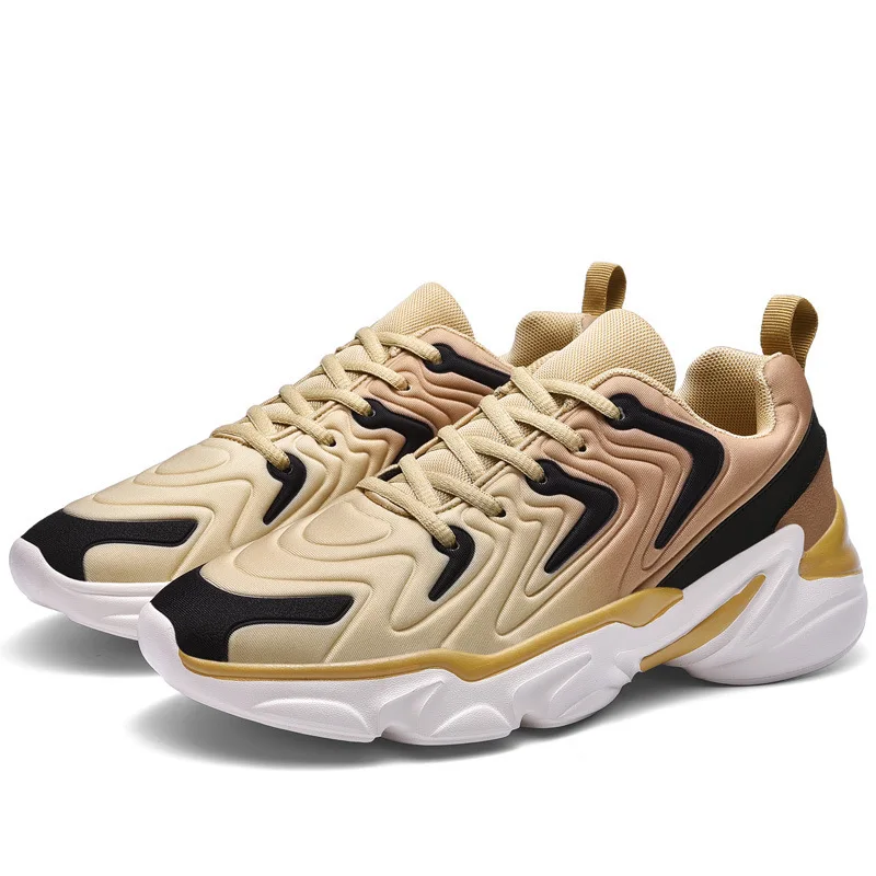 

Male Lace-up Men Sneakers High Quality Man Non Slip Comfortable Casual Shoes Mesh Sneakers Breathable Outdoor Walking Shoes38-46