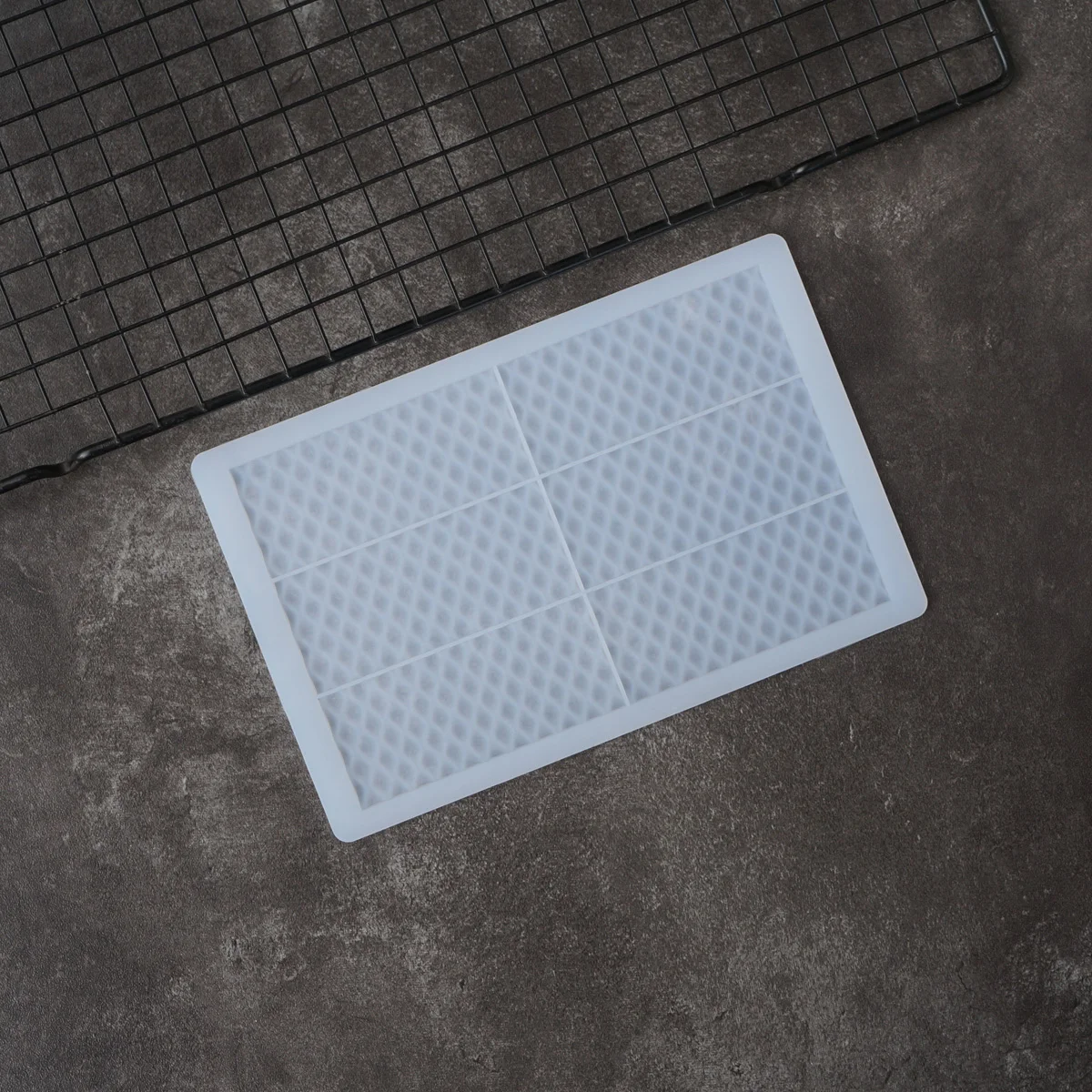 Силиконовая форма для шоколада в форме рыбьей чешуи полосатая декоративный лист