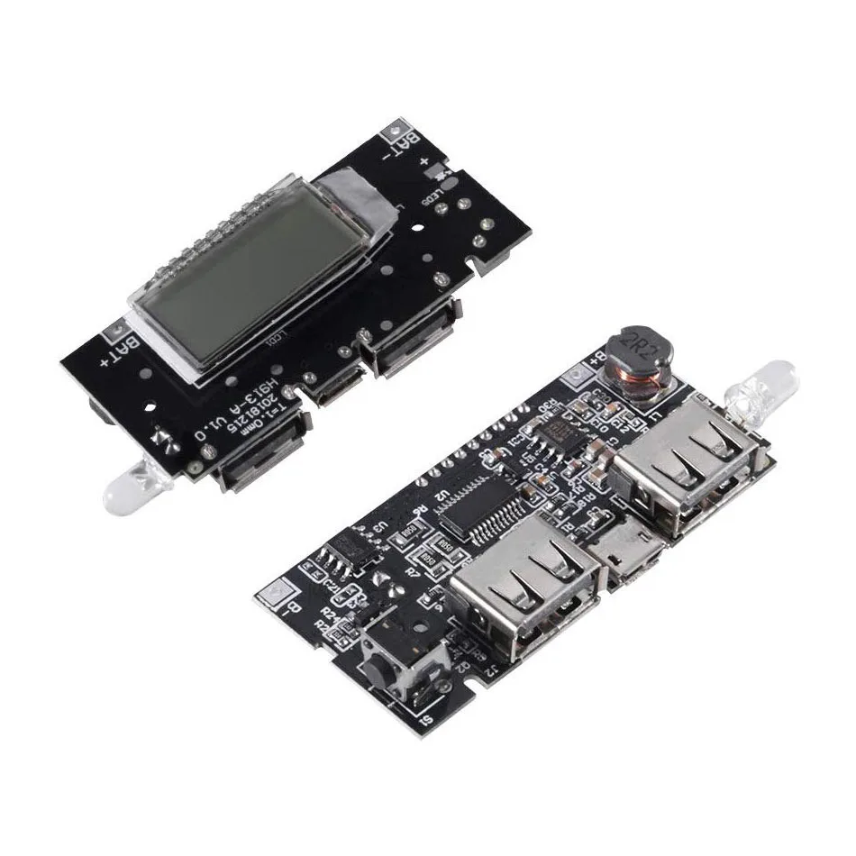 Цифровой модуль PCB Мобильный Внешний аккумулятор 18650 литиевая батарея зарядное