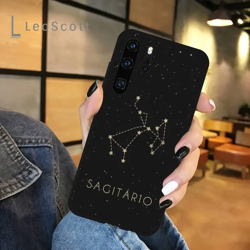 

constellations zodiac signs Phone Case For Huawei honor Mate P 9 10 20 30 40 Pro 10i 7 8 a x Lite nova 5t