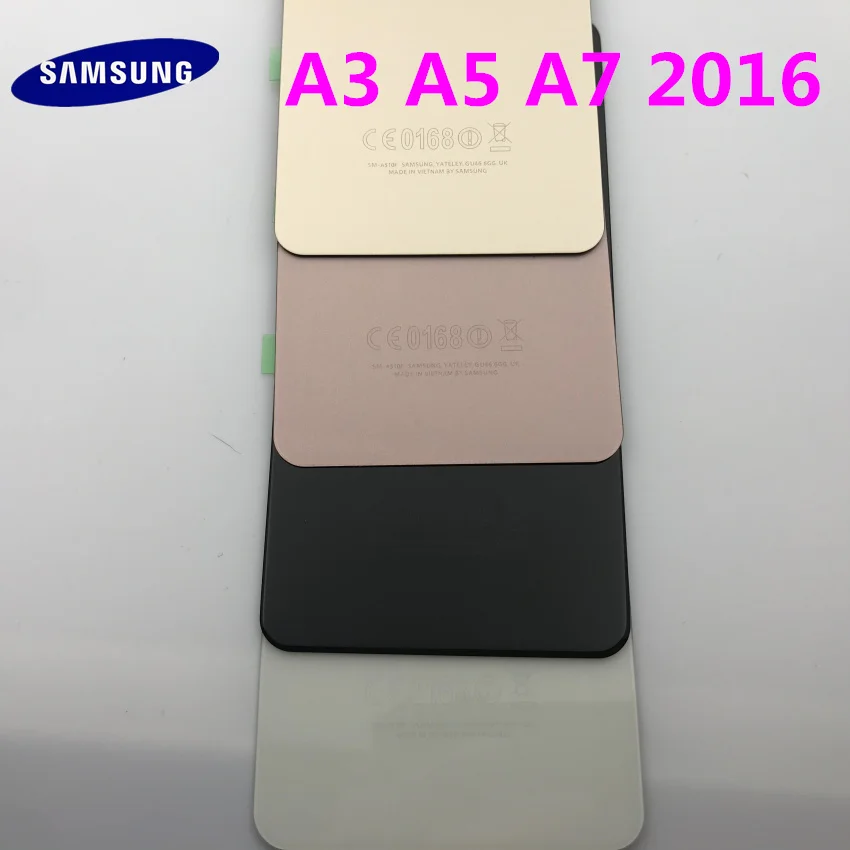 Задняя панель стеклянная задняя крышка батарейного отсека для Samsung Galaxy A3 A310 A310F A5