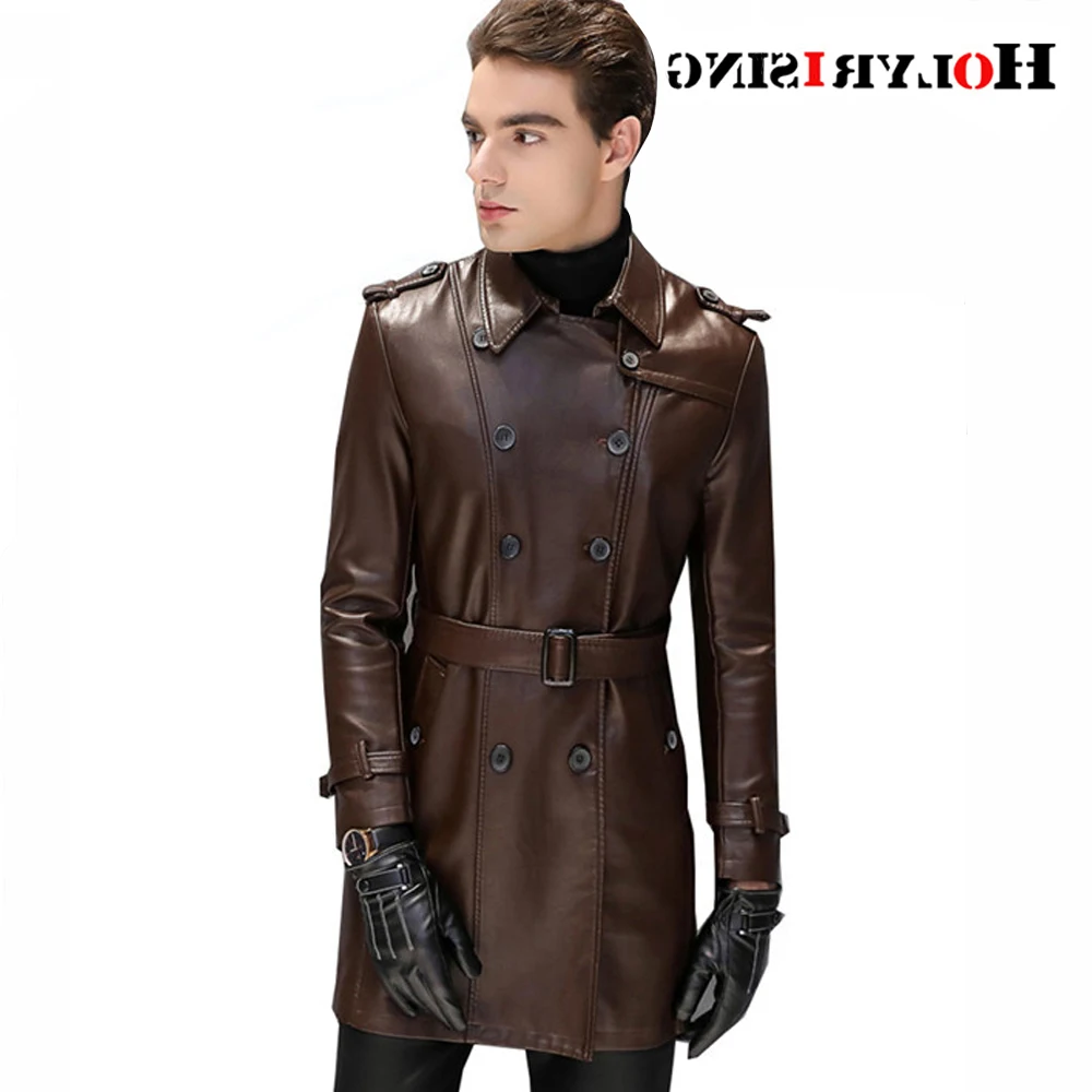 

Кожаная мужская куртка 5XL, мужской женский костюм, повседневное пальто для выращивания морали, куртка с лацканами, мужской двубортный тренч...