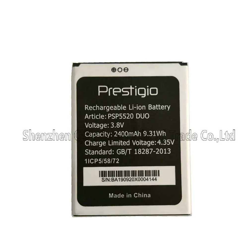 Новый PSP5520 2400mAH батарея Замена для Prestigio Muze B5 Psp5520 Duo мобильный телефон в наличии +