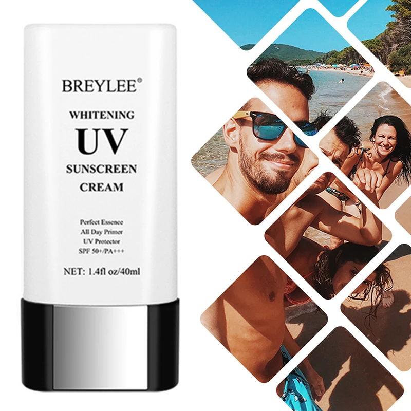 Отбеливающий Солнцезащитный УФ-крем SPF50 блок увлажняющий антивозрастной