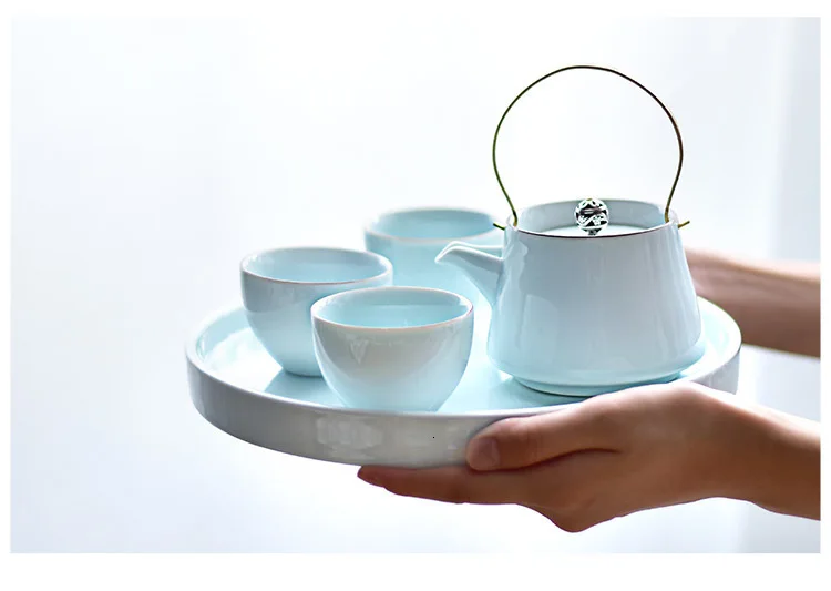 Цзиндэчжэнь Китай античный чайник кунг фу чайный набор японская Бытовая