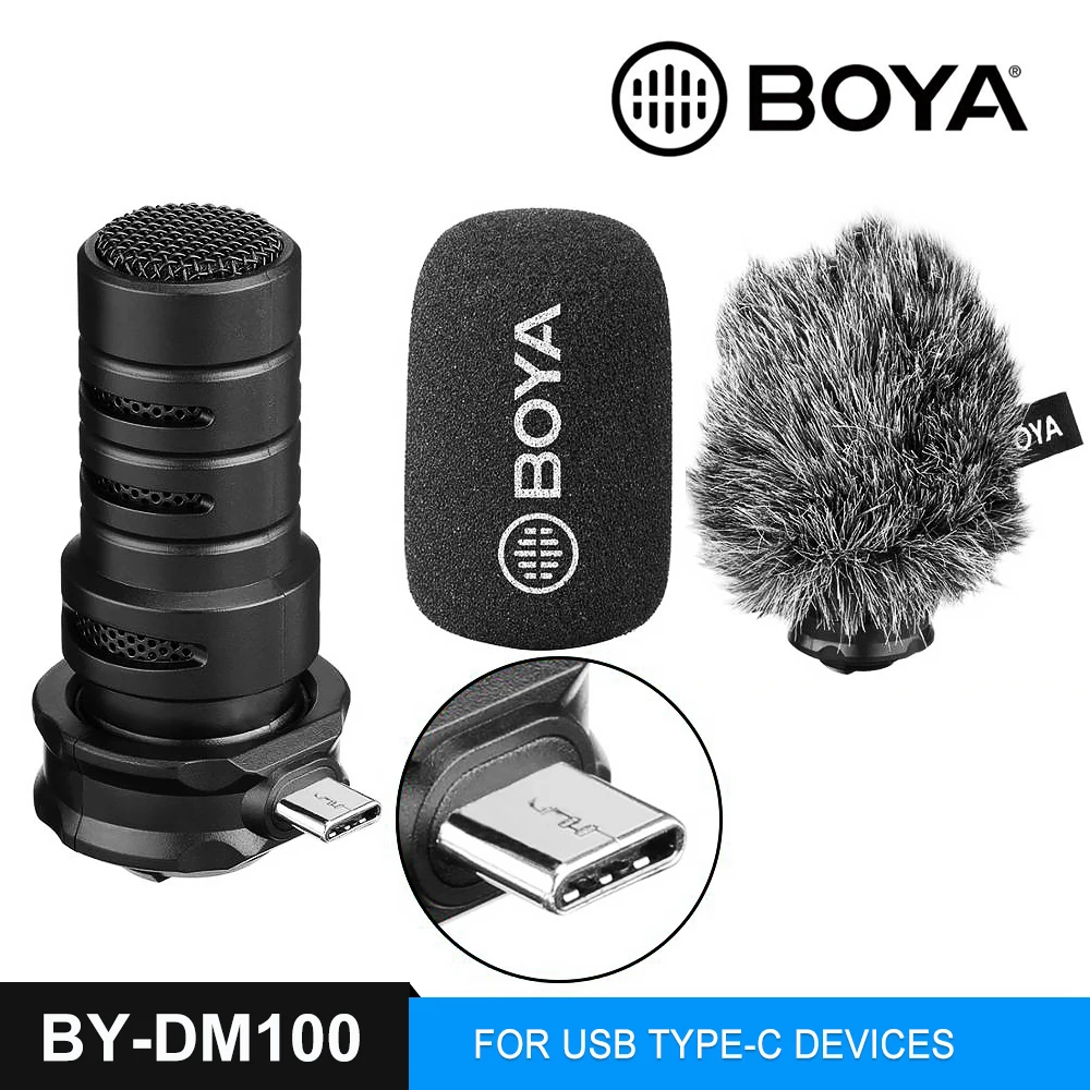 BOYA BY DM100 DM200 A7H микрофон цифровой стерео кардиоидный конденсаторный превосходный