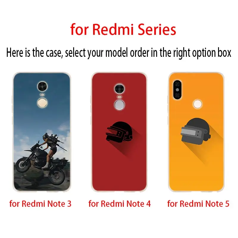 Pubg мобильные наклейки мягкий чехол для Xiaomi Redmi Note 8 7 6 5 Pro 8a 6pro 6a s2 5a 4a 5plus y3 Coque Etui