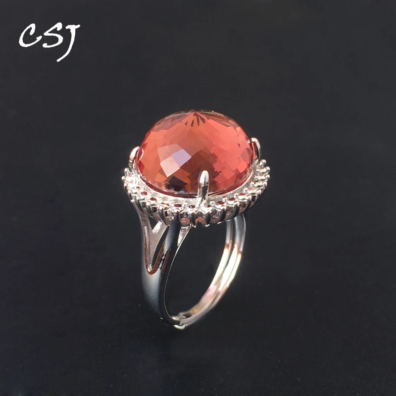 Женские кольца с зултанитом CSJ Новые Вечерние из стерлингового серебра 925 пробы
