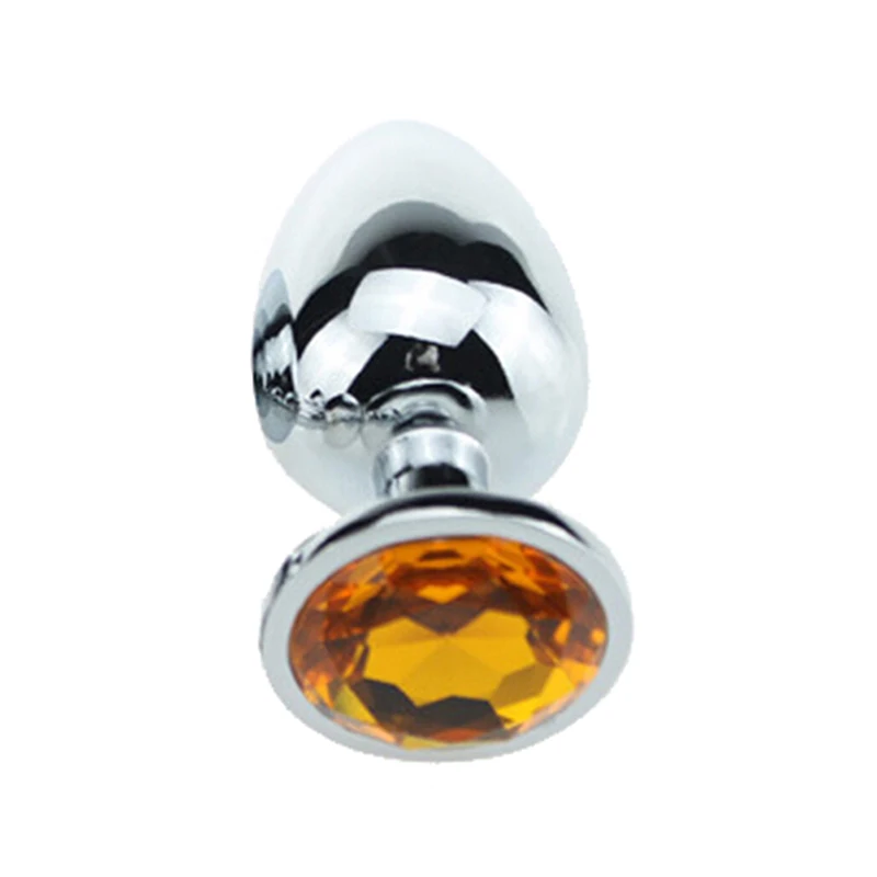 1pcs Crystal Anal Safe Plug Stainless Steel Medical Anal Beads Anus Tube Waterproof Adult Products Plug For Women