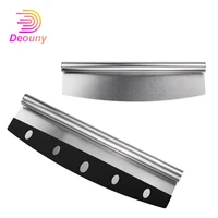 deouny 13 8in with protective cover rolled scraper chopper multi purpose stainless steel cake pizza dough cutter kitchen tools