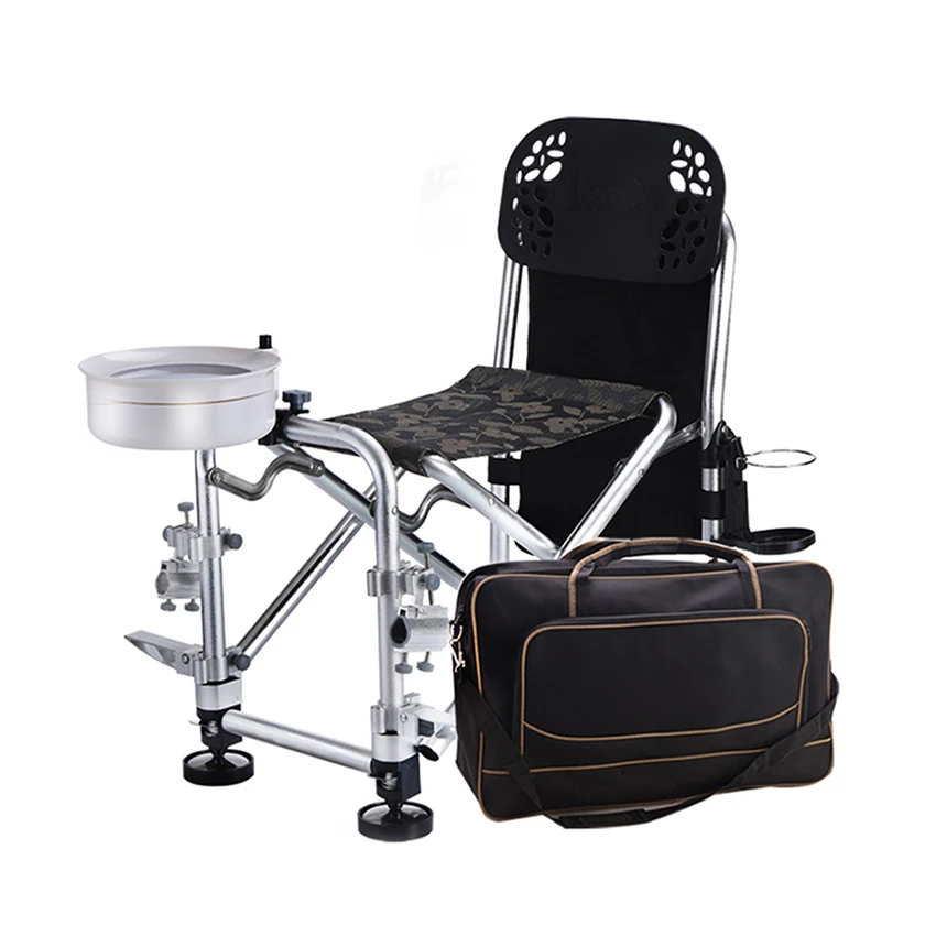 저렴한 휴대용 접는 낚시 의자 전문 두꺼운 야외 낚시 의자 다기능 낚시 의자 낚시 도구 세트