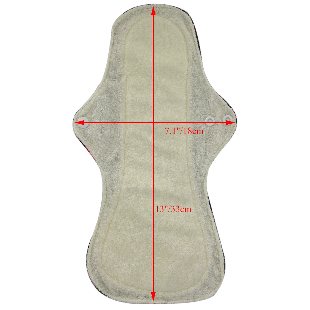 Сверхбольшие гигиенические прокладки 3 шт. бамбуковый древесный уголь тяжелые