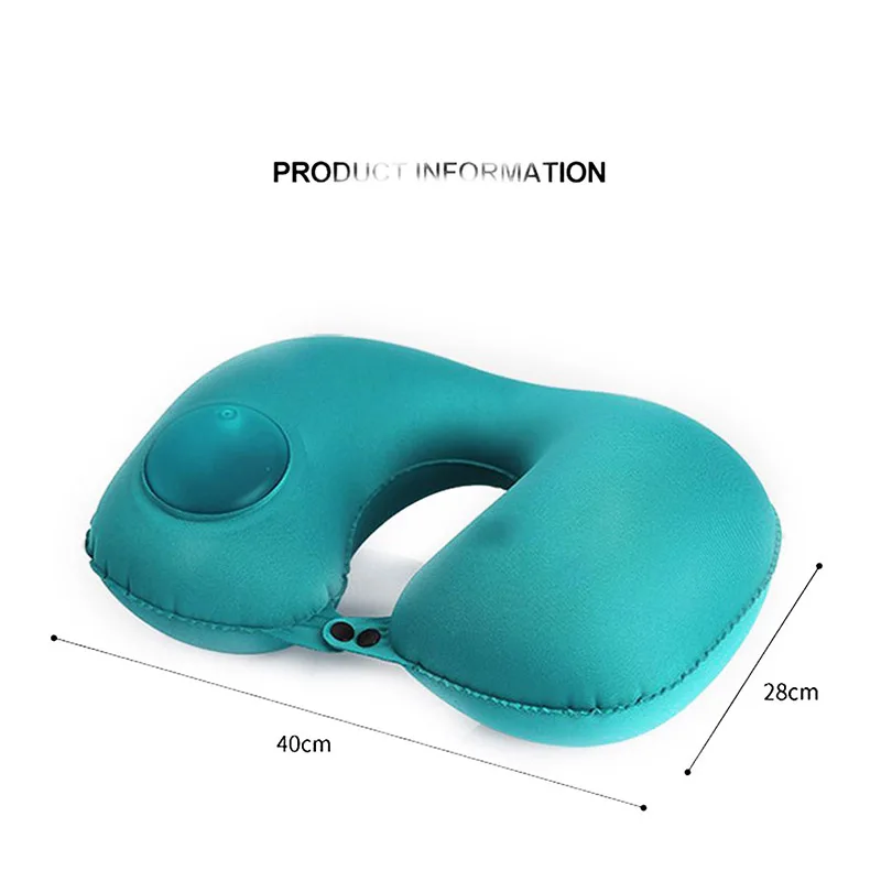 1PC Inflatable Neck PillowTravel U Shape Air Pillow Neckrest Head Rest Portable Head Rest Pillows In Flight Cushion