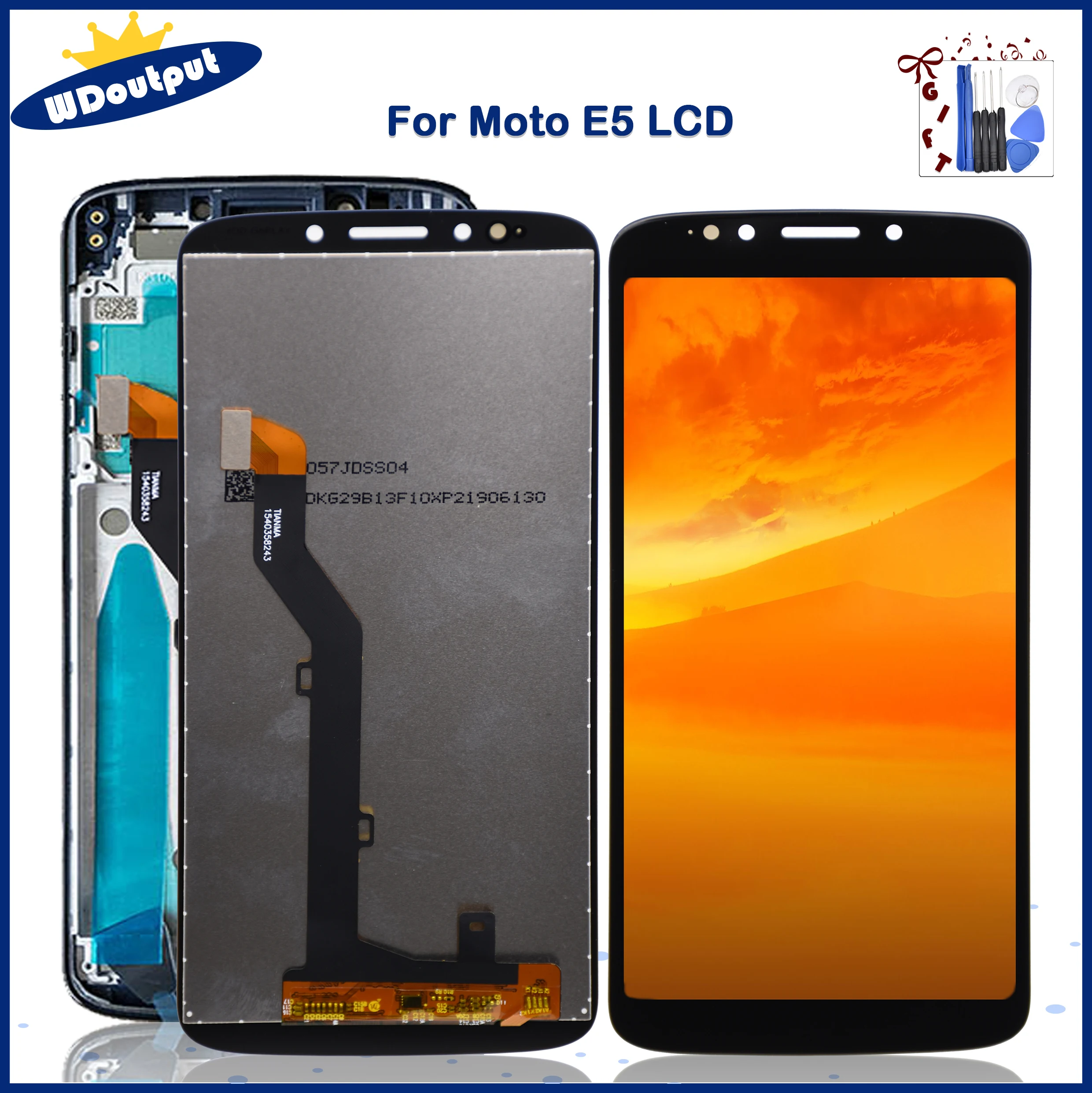

ЖК-дисплей 5,0 "для Motorola moto E5 XT1944, сенсорный экран с дигитайзером в сборе, сменные детали для Moto E5 с рамкой, оригинал