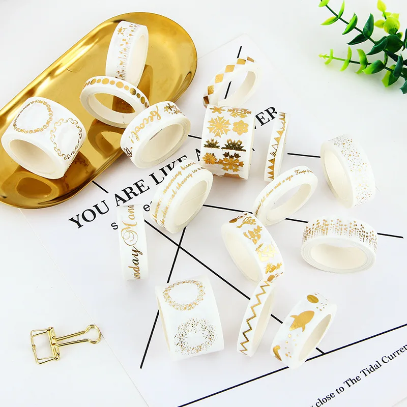 Бронзовая бумажная лента васи Золотая блокирующая малярная пулевой журнал