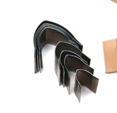 sharp emd 10pcs Высокое качество DIY Кожа ремесло ремень конец плоский/острый конец высечки прессформы Набор ножей штамповки ручные инструменты острый резак 15-40 мм - Цвет: sharp emd 10pcs